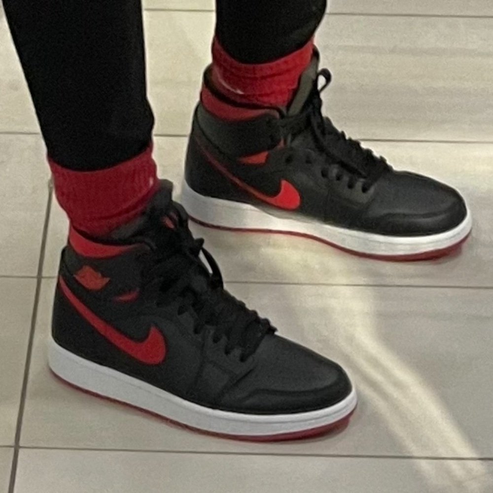 Black and Red Jordan 1’s